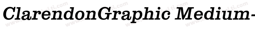 ClarendonGraphic Medium字体转换
